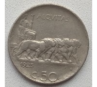 Италия 50 чентезимо 1925