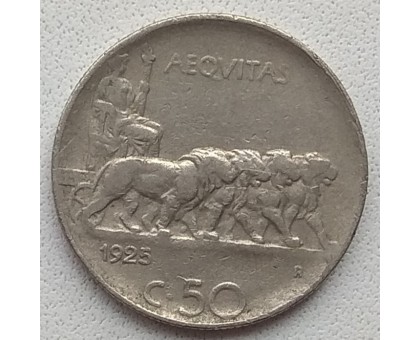 Италия 50 чентезимо 1925