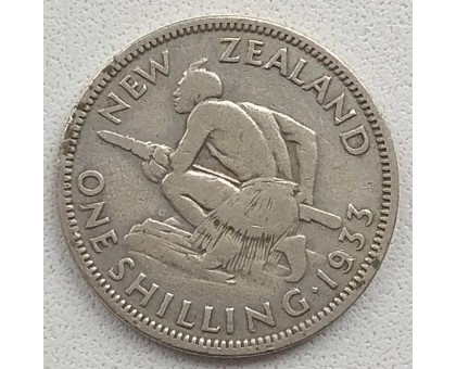 Новая Зеландия 1 шиллинг 1933 серебро