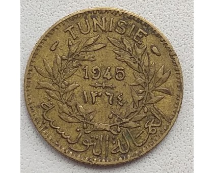 Тунис 1 франк 1945
