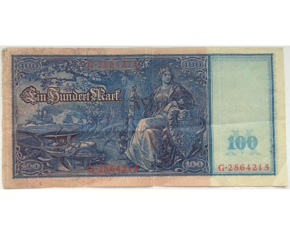 Германия 100 марок 1910 красная