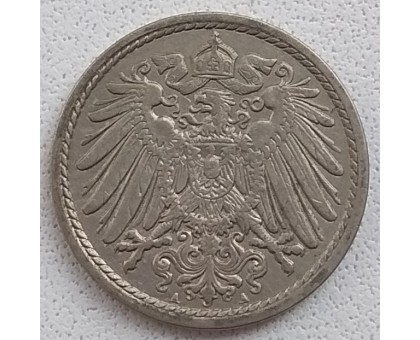 Германия 5 пфеннигов 1910 A