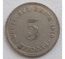 Германия 5 пфеннигов 1910 A