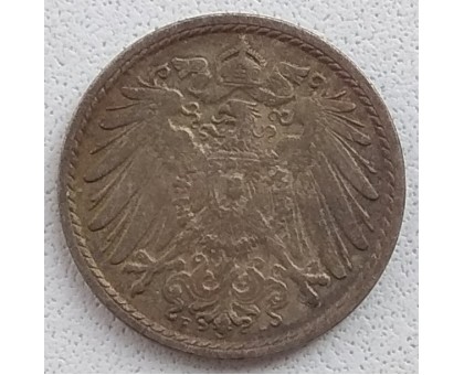 Германия 5 пфеннигов 1912 F