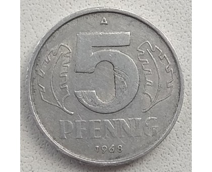 Германия (ГДР) 5 пфеннигов 1968-1975