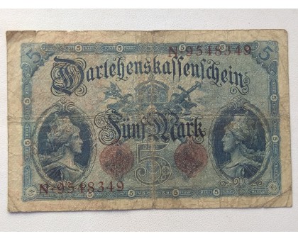 Германия 5 марок 1914