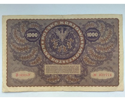 Польша 1000 злотых 1919