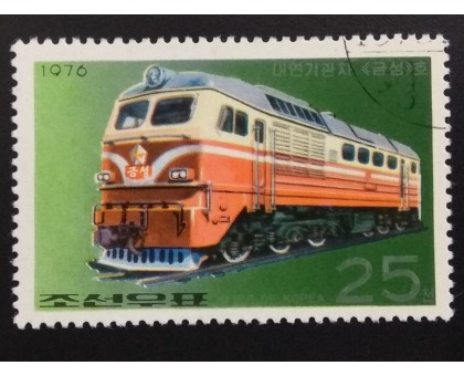 Северная Корея (КНДР) 1976. Поезда (6100)