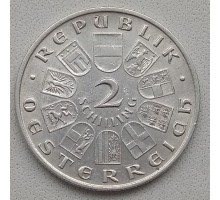 Австрия 2 шиллинга 1928. 100 лет со дня смерти Франца Шуберта серебро