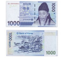 Южная Корея 1000 вон 2007