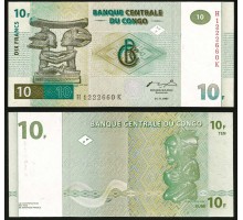 Конго 10 франков 1997