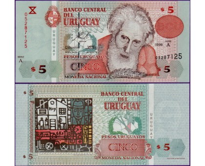 Уругвай 5 песо 1998