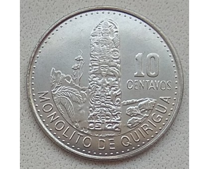 Гватемала 10 сентаво 2009-2016