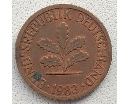 Германия (ФРГ) 1 пфеннинг 1983 F