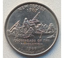 США 25 центов 1999. Штаты и территории. Нью-Джерси