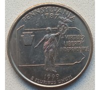 США 25 центов 1999. Штаты и территории. Пенсильвания 
