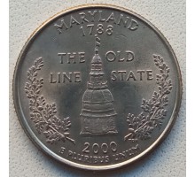 США 25 центов 2000. Штаты и территории. Мэриленд 