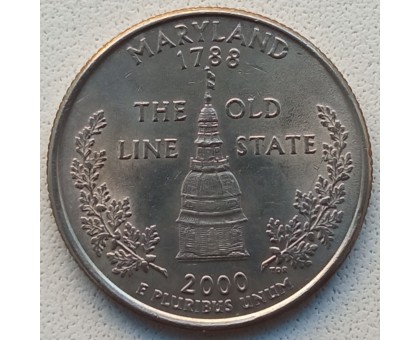 США 25 центов 2000. Штаты и территории. Мэриленд 
