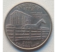 США 25 центов 2001. Штаты и территории. Кентукки 
