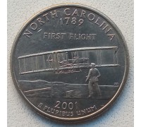 США 25 центов 2001. Штаты и территории. Северная Каролина