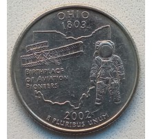 США 25 центов 2002. Штаты и территории. Огайо 
