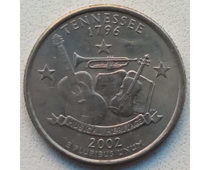 США 25 центов 2002. Штаты и территории. Теннесси 