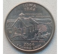 США 25 центов 2004. Штаты и территории. Айова 