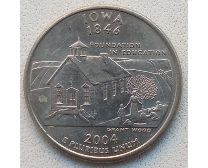 США 25 центов 2004. Штаты и территории. Айова 