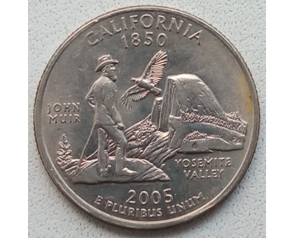 США 25 центов 2005. Штаты и территории. Калифорния 