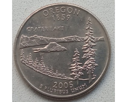 США 25 центов 2005. Штаты и территории. Орегон 