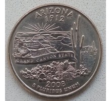 США 25 центов 2008. Штаты и территории. Аризона 