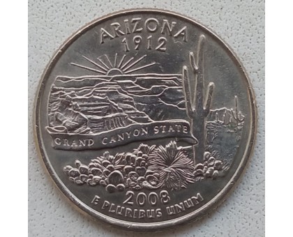 США 25 центов 2008. Штаты и территории. Аризона 