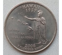 США 25 центов 2008 Гавайи 