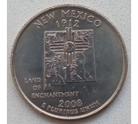США 25 центов 2008. Штаты и территории. Нью-Мексико  