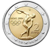 Греция 2 евро 2004. XXVIII летние Олимпийские Игры, Афины 2004