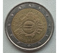 Италия 2 евро 2012. 10 лет наличному обращению евро