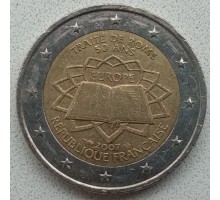 Франция 2 евро 2007. 50 лет подписания Римского договора