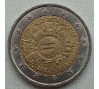 Франция 2 евро 2012. 10 лет евро наличными