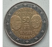 Франция 2 евро 2013. 50 лет подписания Елисейского договора