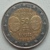Франция 2 евро 2013. 50 лет подписания Елисейского договора