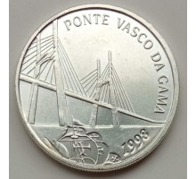 Португалия 500 эскудо 1998. Открытие моста Васко да Гама, серебро