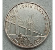 Португалия 500 эскудо 1998. Открытие моста Васко да Гама. Серебро