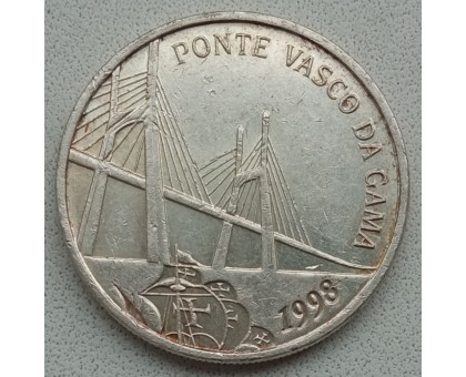 Португалия 500 эскудо 1998. Открытие моста Васко да Гама. Серебро