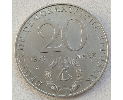 Германия (ГДР) 20 марок 1973. Отто Гротеволь