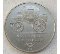 Германия (ГДР) 5 марок 1990. 500 лет почте