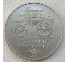 Германия (ГДР) 5 марок 1990. 500 лет почте