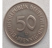 Германия (ФРГ) 50 пфеннигов 1989 D