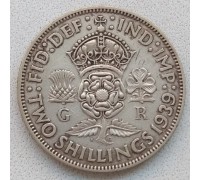 Великобритания 2 шиллинга (флорин) 1939 серебро (RS01)