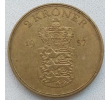 Дания 2 кроны 1957 (RS01)