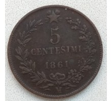 Италия 5 чентезимо 1861 (RS01)